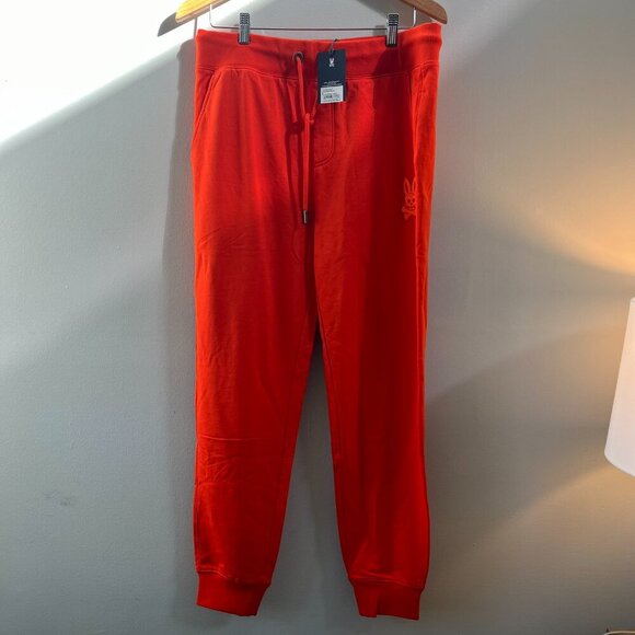 Psycho Bunny Cleveland Chainstitch Sweatpant Tangerine Tango Men's Size Med‎ NEW - Picture 7 of 8